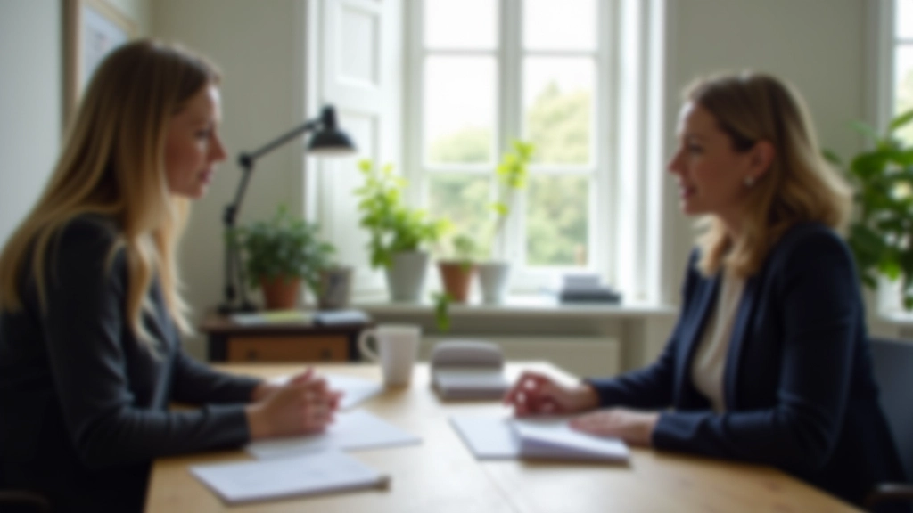 One-on-one coaching session focused on career transition and life planning